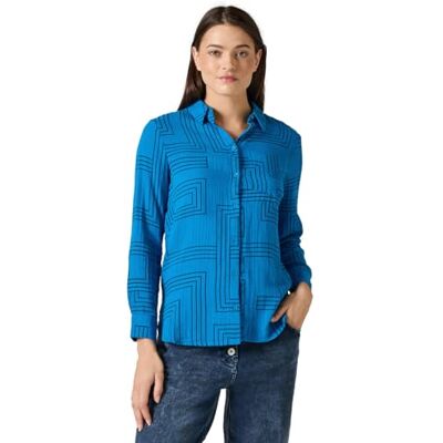 Cecil Muslinblus, Dynamic Aqua Blue, XL Cecil Muslinblus, Dynamic Aqua Blue, XL