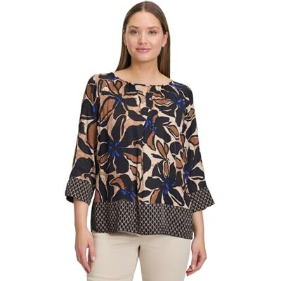 Betty Barclay damblus, Svart/blå, 44 Betty Barclay damblus, Svart/blå, 44