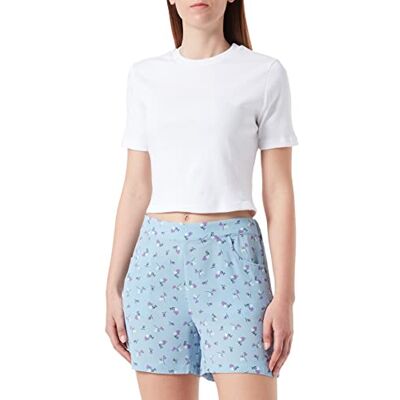 NOISY MAY Nmclara Smiley Nw Noos shorts för kvinnor, Cerulean/Aop: blomma, XL NOISY MAY Nmclara Smiley Nw Noos shorts för kvinnor, Cerulean/Aop: blomma, XL