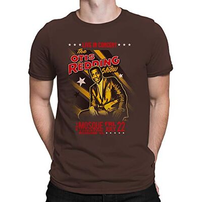 Liquid Blue Otis Redding Show in Concert Mosque Theatre kortärmad t-shirt, Brun, L Liquid Blue Otis Redding Show in Concert Mosque Theatre kortärmad t-shirt, Brun, L