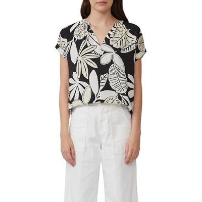s.Oliver strukturerad blus med Raff-detaljer, svart, 34 s.Oliver strukturerad blus med Raff-detaljer, svart, 34