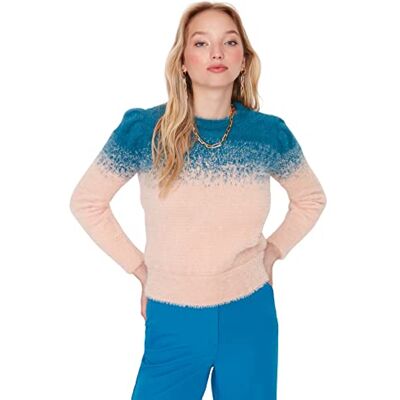 Trendyol Polyester tröja blå normal S blå, BLÅ Trendyol Polyester tröja blå normal S blå, BLÅ