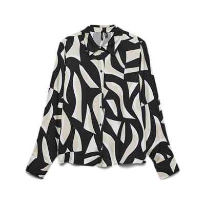 VERO MODA Vmcindy Regina LS skjorta WVN Ga, svart, L, Svart, L VERO MODA Vmcindy Regina LS skjorta WVN Ga, svart, L, Svart, L