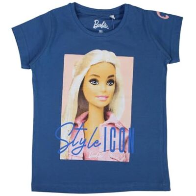 Disney Barbie, T-shirt, pojke, flicka, (4–10 år), polo, linne, skjorta, tryck, kläder, unisex, barn, sport, andas, modell bar 5202460 S2-8A, blå, Färg: blå, 8 �r Disney Barbie, T-shirt, pojke, flicka, (4–10 år), polo, linne, skjorta, tryck, kläder, unisex, barn, sport, andas, modell bar 5202460 S2-8A, blå, Färg: blå, 8 �r