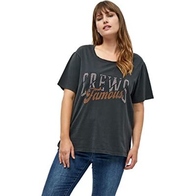 Peppercorn Fillisha Tee Curve T-shirt för kvinnor, Svart, 44 SE Peppercorn Fillisha Tee Curve T-shirt för kvinnor, Svart, 44 SE