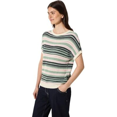 Cecil Fancy Tapeyarn tröja, Slate khaki, S Cecil Fancy Tapeyarn tröja, Slate khaki, S