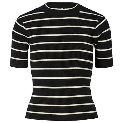 PIECES Pcmira SS O-Neck Knit Noos BC, Svart, XS Dam, Svart, XS PIECES Pcmira SS O-Neck Knit Noos BC, Svart, XS Dam, Svart, XS