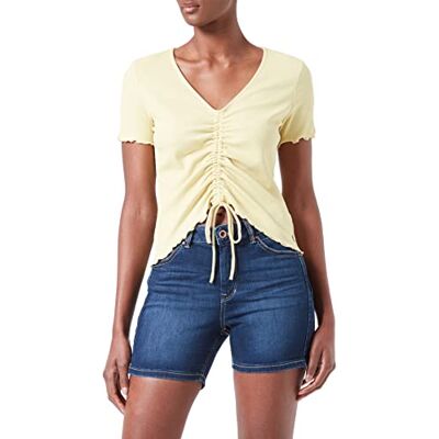 TOM TAILOR Denim Damer T-shirt med förfining 1031500, 29567 Soft Lime, XL TOM TAILOR Denim Damer T-shirt med förfining 1031500, 29567 Soft Lime, XL