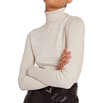 Morgan dam Lurex Mentosa Långärmad Tröja Lurex Mentosa Taupe TXL långärmad tröja Morgan dam Lurex Mentosa Långärmad Tröja Lurex Mentosa Taupe TXL långärmad tröja