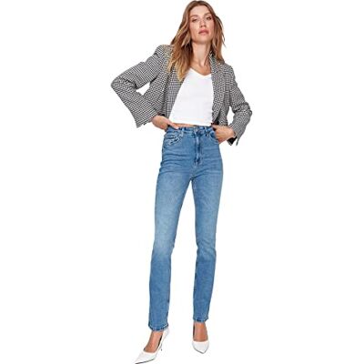 Trendyol Flare jeans, blå, 40, BLÅ, 66 SE Trendyol Flare jeans, blå, 40, BLÅ, 66 SE