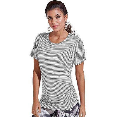 Skechers Dart kortärmad t-shirt för kvinnor, svart, X-Small Skechers Dart kortärmad t-shirt för kvinnor, svart, X-Small