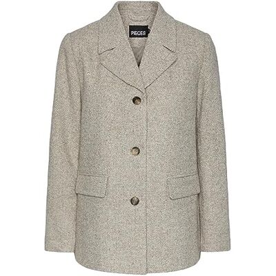 PIECES Bestseller A/S Pcjudo-jacka för kvinnor, blazer, Ljusgrå melange, XS PIECES Bestseller A/S Pcjudo-jacka för kvinnor, blazer, Ljusgrå melange, XS