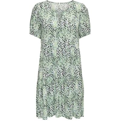 ONLY Onlnova Life Vis Thea Kh Dress AOP, Quiet Green, L ONLY Onlnova Life Vis Thea Kh Dress AOP, Quiet Green, L