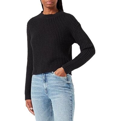 VERO MODA Bestseller A/S VMHILDA LS O-hals GA NOOS tröja, svart, M, Schwarz, M VERO MODA Bestseller A/S VMHILDA LS O-hals GA NOOS tröja, svart, M, Schwarz, M
