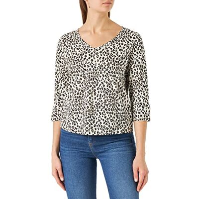 Part Two RiekesPW TS Regular fit 3/4 ärm T-shirt, neutral leo tryck, L dam, Neutral Leo Print, L Part Two RiekesPW TS Regular fit 3/4 ärm T-shirt, neutral leo tryck, L dam, Neutral Leo Print, L