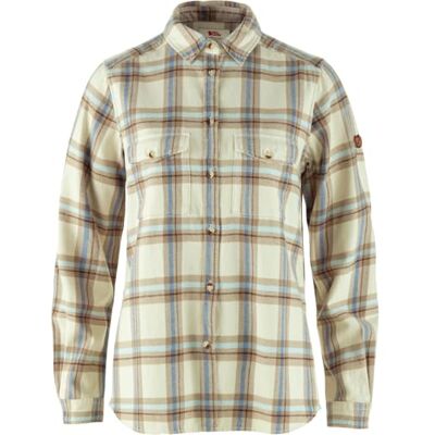 Fjällräven Dam Övik Heavy Flannel Shirt W, Chalk White/Fossil, XL, Kall vit/Fossil, XL Fjällräven Dam Övik Heavy Flannel Shirt W, Chalk White/Fossil, XL, Kall vit/Fossil, XL