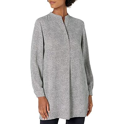 Anne Klein Dam delad hals lång tunika blus Anne Klein Dam delad hals lång tunika blus