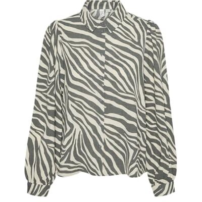 VERO MODA VMTEAGAN L/S Shirt WVN BTQ GA, Balsam grön/apop: teagan, M VERO MODA VMTEAGAN L/S Shirt WVN BTQ GA, Balsam grön/apop: teagan, M