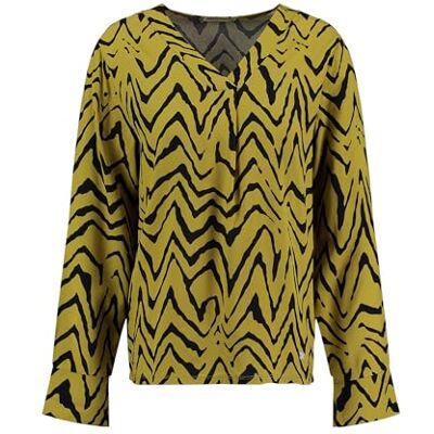 KEY LARGO KEYLARGO Damer party v-hals blus, Kiwi (1534), M KEY LARGO KEYLARGO Damer party v-hals blus, Kiwi (1534), M