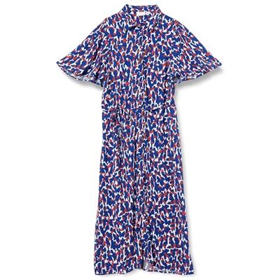 Vila VIRUMA FI S/S Midi-skjorta klänning/R, Mazarine blå/Aop: fi, 38 Vila VIRUMA FI S/S Midi-skjorta klänning/R, Mazarine blå/Aop: fi, 38
