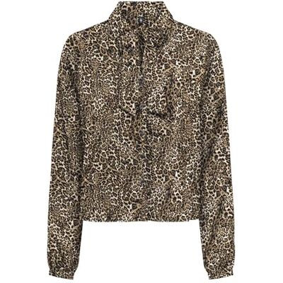 ONLY Onlnova Life Vis L/S Tyla Bow Top, Sierra, S ONLY Onlnova Life Vis L/S Tyla Bow Top, Sierra, S