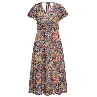 EYOTA Damklänning med paisley-Print 15827048-EY01, lila flerfärgad, L, Klänning med paisley-tryck, L EYOTA Damklänning med paisley-Print 15827048-EY01, lila flerfärgad, L, Klänning med paisley-tryck, L