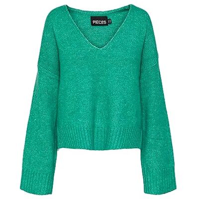 PIECES Bestseller A/S PCNANCY LS vändbar v-hals stickad NOOS BC, Mint, XL PIECES Bestseller A/S PCNANCY LS vändbar v-hals stickad NOOS BC, Mint, XL