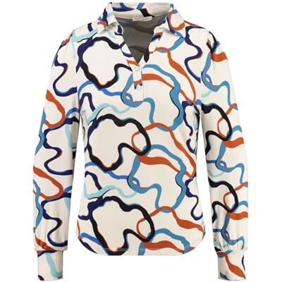 KEY LARGO KEYLARGO Cobra Cobra V-ringad blus, Blå (1208), M KEY LARGO KEYLARGO Cobra Cobra V-ringad blus, Blå (1208), M