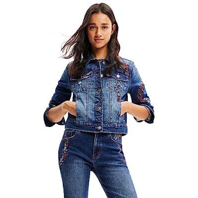 Desigual JACKET_DENIS, 5053 DENIM M WASH, XS, blå, XS Desigual JACKET_DENIS, 5053 DENIM M WASH, XS, blå, XS