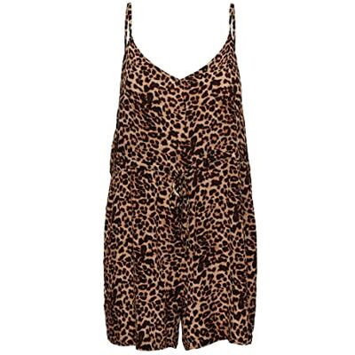 PIECES PCNYA Slip Playsuit BF BC, Black/Aop: leo, XS PIECES PCNYA Slip Playsuit BF BC, Black/Aop: leo, XS