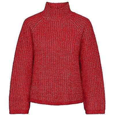 PIECES dam Pcnell Ls High Neck Knit Noos Tröja PIECES dam Pcnell Ls High Neck Knit Noos Tröja