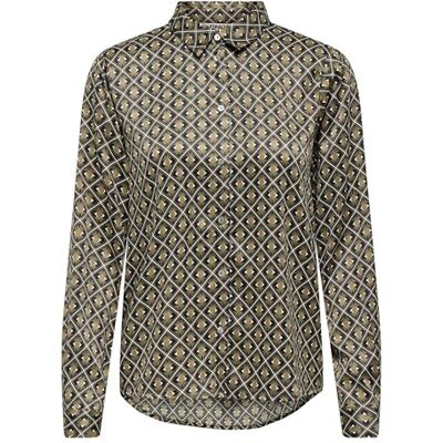 ONLY Onljane Life L/S skjorta WVN, Kalamata, L ONLY Onljane Life L/S skjorta WVN, Kalamata, L