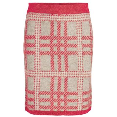Vila VICILIA HW Check Knit kjol/SU, Kärlekspotion/kontroll: naturlig melange/björk, XL Vila VICILIA HW Check Knit kjol/SU, Kärlekspotion/kontroll: naturlig melange/björk, XL
