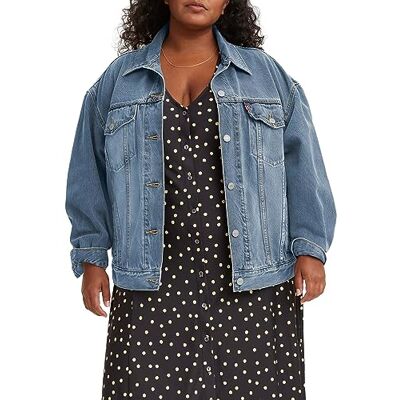 Levi's Plus Size 90s Sherpa Trucker Jacka Kvinnor Levi's Plus Size 90s Sherpa Trucker Jacka Kvinnor