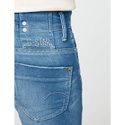 G-STAR RAW Midge Straight Wmn Jeans för kvinnor, Blå (Dk Aged 5783-89), 24W x 32L G-STAR RAW Midge Straight Wmn Jeans för kvinnor, Blå (Dk Aged 5783-89), 24W x 32L