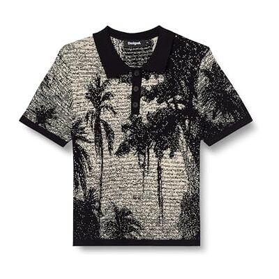 Desigual TS_Tropical Hawaii_LACRO, 2000 Svart, XL, Svart noir noir, XL Desigual TS_Tropical Hawaii_LACRO, 2000 Svart, XL, Svart noir noir, XL