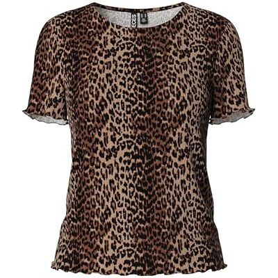 PIECES Pcflora Ss O-Neck Top Bc, svart, XS PIECES Pcflora Ss O-Neck Top Bc, svart, XS
