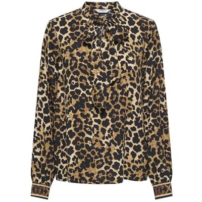 ONLY Onlveda Border L/S Bow Top WVN, Nomad, XS ONLY Onlveda Border L/S Bow Top WVN, Nomad, XS