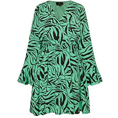 nelice Damklänning – zebraprint 19226443-NE01, grön svart, XS, Klänning – zebraprint, XS nelice Damklänning – zebraprint 19226443-NE01, grön svart, XS, Klänning – zebraprint, XS
