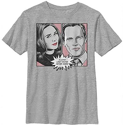 Marvel Likeness Pop WandaVision Boy's Crew Tee Athletic Heather, Youth X-Small, Atletisk ljung, XS Marvel Likeness Pop WandaVision Boy's Crew Tee Athletic Heather, Youth X-Small, Atletisk ljung, XS