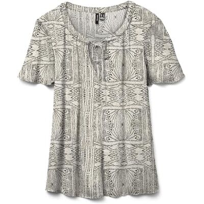 VERO MODA Vmmenny String Ss Top WVN Ga, Havregryn, M VERO MODA Vmmenny String Ss Top WVN Ga, Havregryn, M