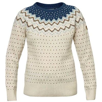 Fjällräven dam Övik stickad tröja W sweatshirt, glaciärgrön, XL Fjällräven dam Övik stickad tröja W sweatshirt, glaciärgrön, XL