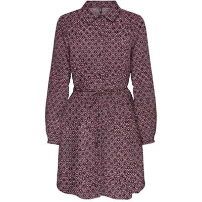 ONLY Dam Onlnova Life Elite L/S skjorta klänning, Cabernet, L, Cabernet, L ONLY Dam Onlnova Life Elite L/S skjorta klänning, Cabernet, L, Cabernet, L