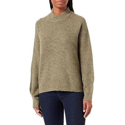 PIECES Damer Pcnatalee Ls O-hals stickad Noos Bc Qx stickad tröja, Djupt ljus grön, 48-50 plus size PIECES Damer Pcnatalee Ls O-hals stickad Noos Bc Qx stickad tröja, Djupt ljus grön, 48-50 plus size