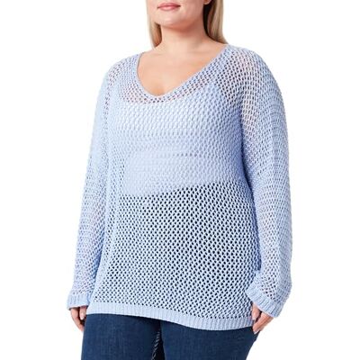 aleva dam stickad tröja 15526985-AL04, ljusblå, XL, Ljusblå, XL aleva dam stickad tröja 15526985-AL04, ljusblå, XL, Ljusblå, XL