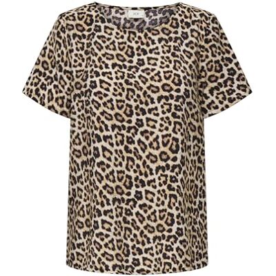 JDY troya Life S/S O-hals topp WVN dia, Pimpsten, XL JDY troya Life S/S O-hals topp WVN dia, Pimpsten, XL