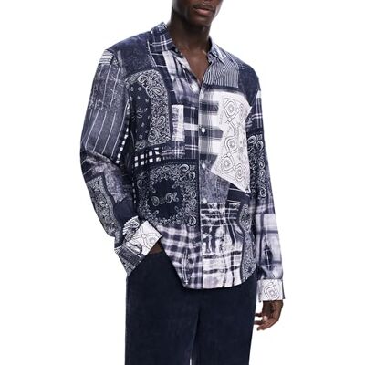 Desigual CAM_Blue Patch, 5031 Nattblå, S, Indien, S Desigual CAM_Blue Patch, 5031 Nattblå, S, Indien, S