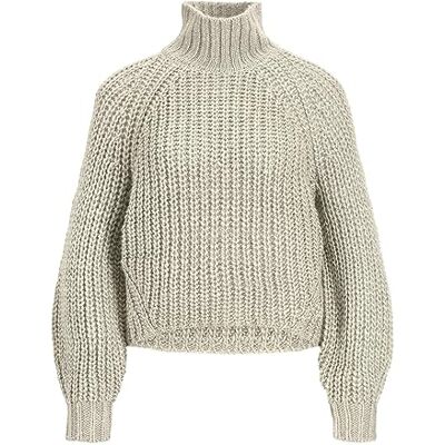 JJXX JACK & JONES Dam Jxkelvy tjock hög hals stickad Sn jumper, Benvit, XL JJXX JACK & JONES Dam Jxkelvy tjock hög hals stickad Sn jumper, Benvit, XL