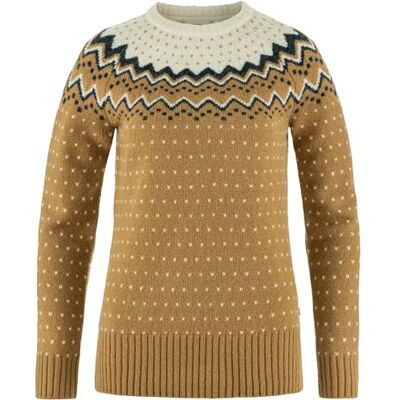 Fjällräven FJALLRAVEN 89941-232-113 Övik Knit Sweater W Lång Tröja Dam Buckwheat Brown-Chalk Vit Storlek XXS Fjällräven FJALLRAVEN 89941-232-113 Övik Knit Sweater W Lång Tröja Dam Buckwheat Brown-Chalk Vit Storlek XXS