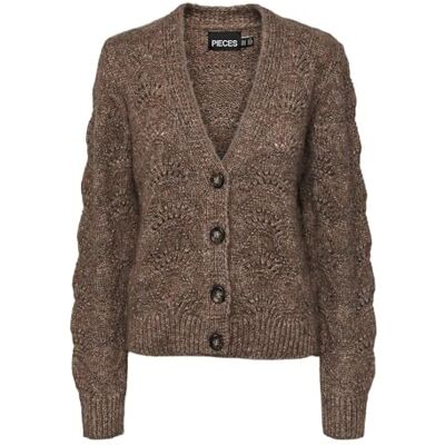 PIECES Dam PCBIBBI 17126616 Cardigan-tröja, Fossil, L PIECES Dam PCBIBBI 17126616 Cardigan-tröja, Fossil, L